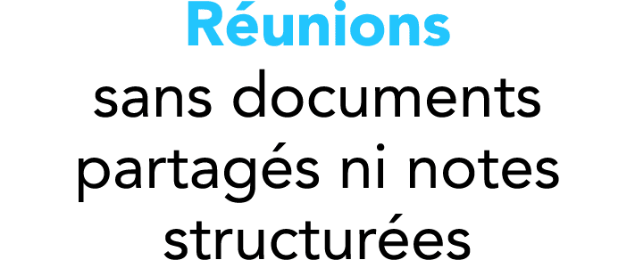 R unions sans documents partag s ni notes structur es